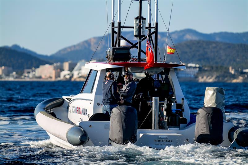 Chase boat team - INEOS Britannia  -   LEQ12 - January 10, 2023 - Badia de Palma - Mallorca - photo © Ugo Fonolla / America's Cup