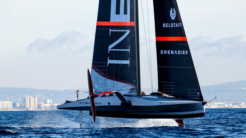 INEOS Britannia  -   LEQ12 - January 11, 2023 - Badia de Palma - Mallorca photo copyright Ugo Fonolla / America's Cup taken at Royal Yacht Squadron and featuring the AC40 class