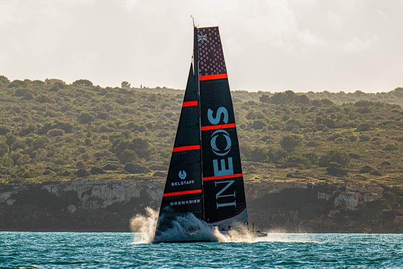 INEOS Britannia  -   LEQ12 - January 11, 2023 - Badia de Palma - Mallorca photo copyright Ugo Fonolla / America's Cup taken at Royal Yacht Squadron and featuring the AC40 class