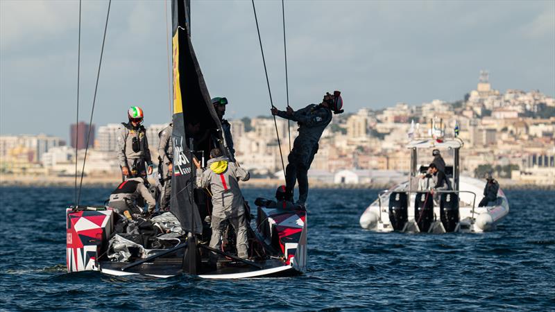 Luna Rossa Prada Pirelli -   LEQ12 - January 11, 2023 - Cagliari photo copyright Ivo Rovira / America'sCup taken at Circolo della Vela Sicilia and featuring the AC40 class