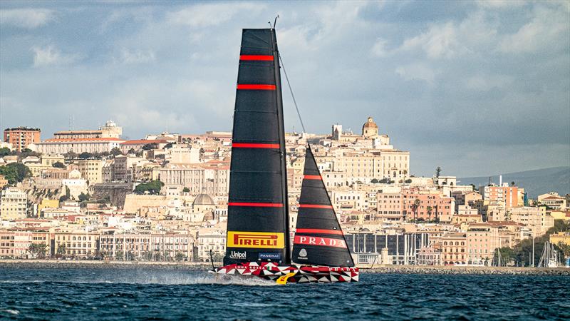 Sailing 6-up - Luna Rossa Prada Pirelli -   LEQ12 - January 11, 2023 - Cagliari photo copyright Ivo Rovira / America'sCup taken at Circolo della Vela Sicilia and featuring the AC40 class