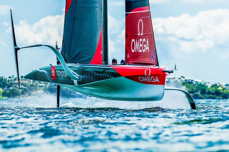 Emirates Team NZ -  AC40-1|LEQ12 - January 18, 2023 - Hauraki Gulf photo copyright Adam Mustill / America's Cup taken at Royal New Zealand Yacht Squadron and featuring the AC40 class