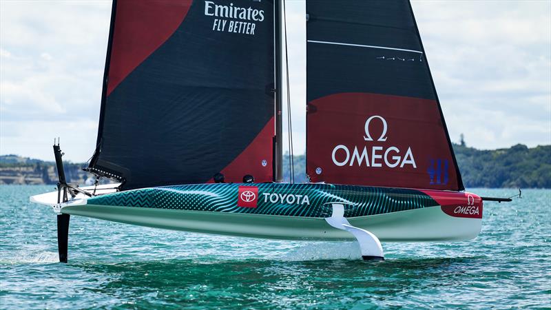 Emirates Team NZ -  AC40-1|LEQ12 - January 18, 2023 - Hauraki Gulf photo copyright Adam Mustill / America's Cup taken at Royal New Zealand Yacht Squadron and featuring the AC40 class