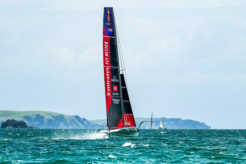 Emirates Team New Zealand's AC40-3  - Hauraki Gulf - January 24, 2023 - photo © Adam Mustill / America's Cup