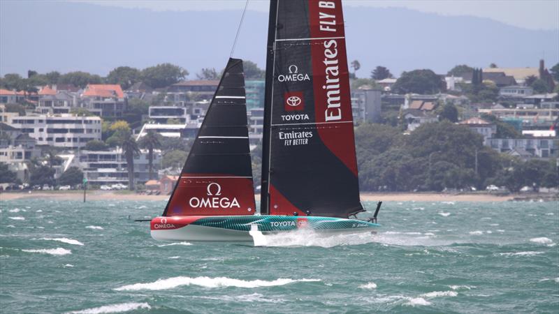 Emirates Team New Zealand's AC40-3 - Hauraki Gulf - January 25, 2023 - photo © Richard Gladwell - Sail-World.com/nz