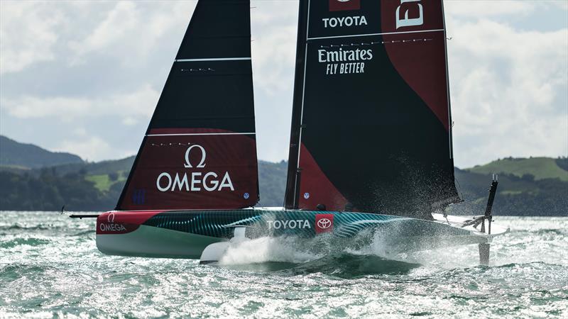 Emirates Team New Zealand's AC40-3  - Hauraki Gulf - January 26, 2023 - photo © Adam Mustill / America's Cup