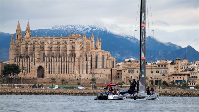 INEOS Britannia  -   LEQ12 - January 28, 2023 - Badia de Palma - Mallorca photo copyright Ugo Fonolla / America's Cup taken at Royal Yacht Squadron and featuring the AC40 class