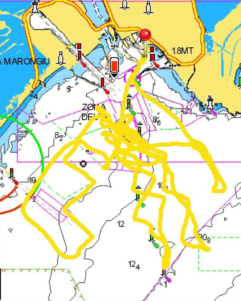 GPS Track - Luna Rossa Prada Pirelli - Cagliari - January 27, 2023 photo copyright AC37 Joint Recon taken at Circolo della Vela Sicilia and featuring the AC40 class