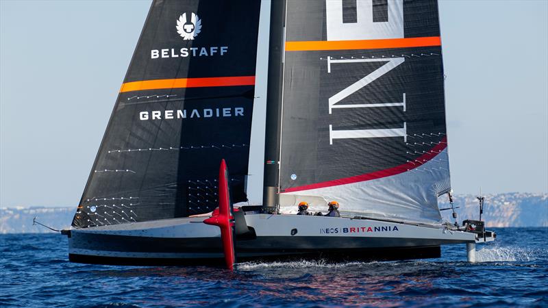 INEOS Britannia  -   LEQ12 - January 31, 2023 - Badia de Palma - Mallorca photo copyright Ugo Fonolla / America's Cup taken at Royal Yacht Squadron and featuring the AC40 class