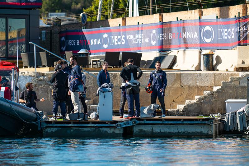 INEOS Britannia  -   LEQ12 - January 31, 2023 - Badia de Palma - Mallorca photo copyright Ugo Fonolla / America's Cup taken at Royal Yacht Squadron and featuring the AC40 class