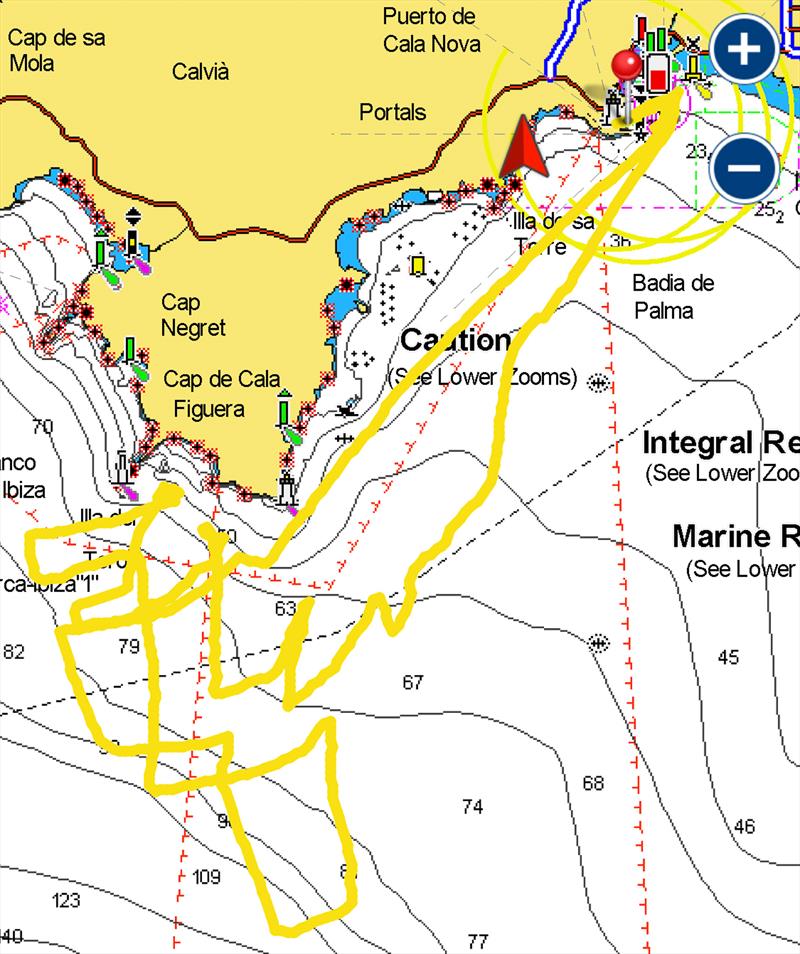 GPS Track - INEOS Britannia  -   LEQ12 - January 31, 2023 - Badia de Palma - Mallorca photo copyright AC37 Joint Recon taken at Royal Yacht Squadron and featuring the AC40 class