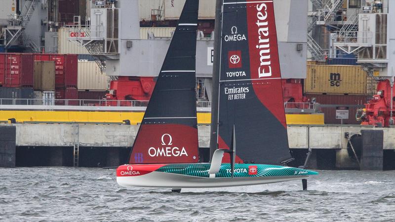 Emirates Team NZ's  AC40 OD - February 2, 2023 photo copyright Richard Gladwell - Sail-World.com / nz taken at Royal New Zealand Yacht Squadron and featuring the AC40 class