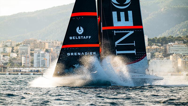 INEOS Britannia  -   LEQ12 - February 1, 2023 - Badia de Palma - Mallorca photo copyright Ugo Fonolla / America's Cup taken at Royal Yacht Squadron and featuring the AC40 class