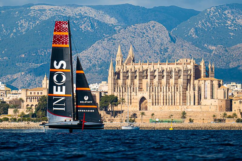 INEOS Britannia - LEQ12 - February 1, 2023 - Badia de Palma - Mallorca - photo © Ugo Fonolla / America's Cup