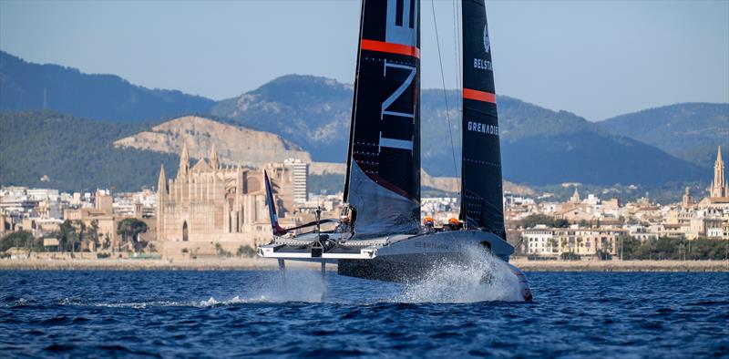 INEOS Britannia  -   LEQ12 - February 1, 2023 - Badia de Palma - Mallorca photo copyright Ugo Fonolla / America's Cup taken at Royal Yacht Squadron and featuring the AC40 class