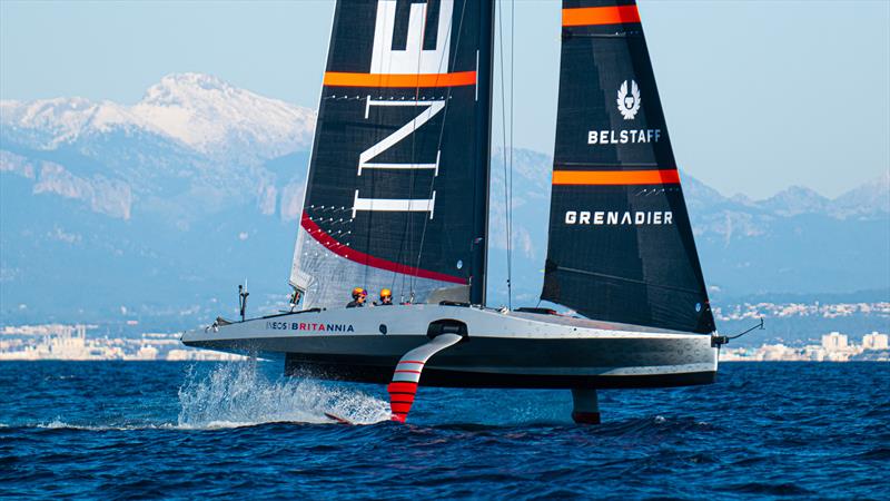 INEOS Britannia  -   LEQ12 - February 2, 2023 - Badia de Palma - Mallorca photo copyright Ugo Fonolla / America's Cup taken at Royal Yacht Squadron and featuring the AC40 class