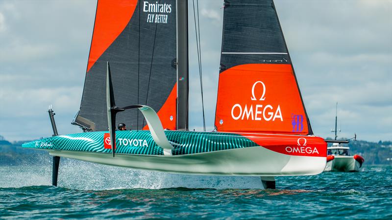 Emirates Team New Zealand - AC40 - Hauraki Gulf - February 2, 2023 - photo © Adam Mustill / America's Cup