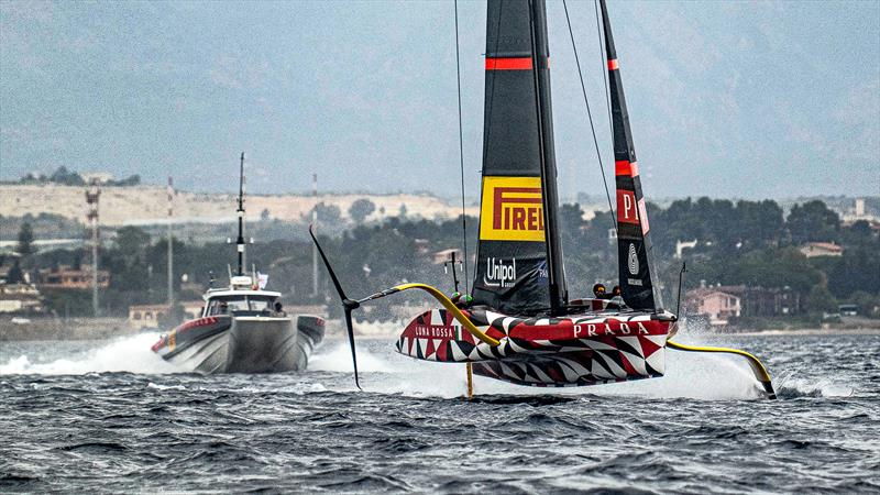 Luna Rossa Prada Pirelli -  LEQ12 - February 4, 2023 - Cagliari photo copyright Ivo Rovira / America'sCup taken at Circolo della Vela Sicilia and featuring the AC40 class