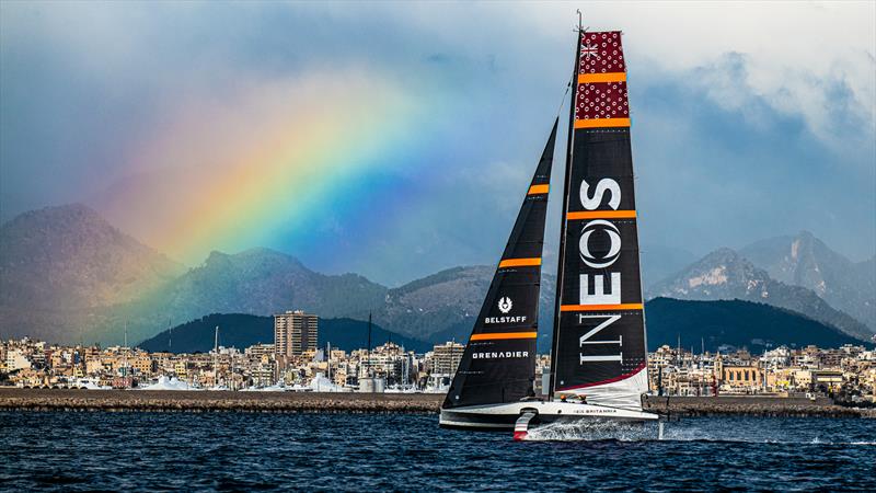 INEOS Britannia  -   LEQ12 - February 6, 2023 - Badia de Palma - Mallorca photo copyright Ugo Fonolla / America's Cup taken at Royal Yacht Squadron and featuring the AC40 class