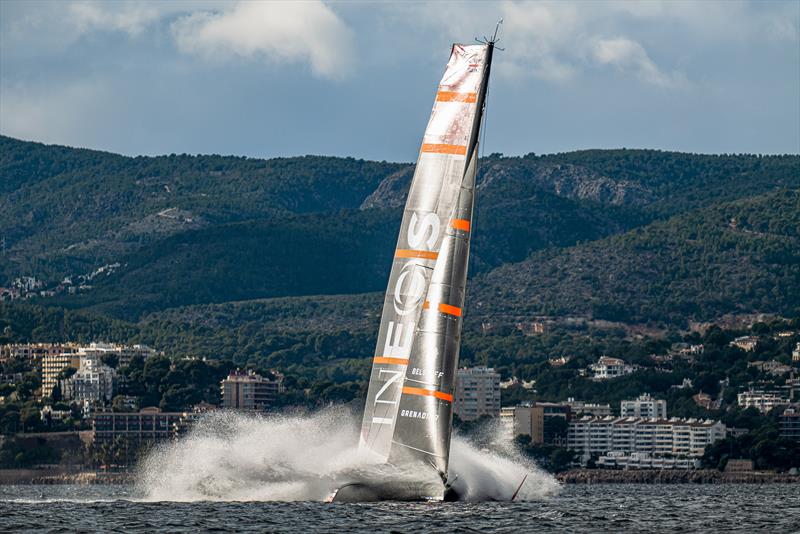 INEOS Britannia  -   LEQ12 - February 6, 2023 - Badia de Palma - Mallorca photo copyright Ugo Fonolla / America's Cup taken at Royal Yacht Squadron and featuring the AC40 class