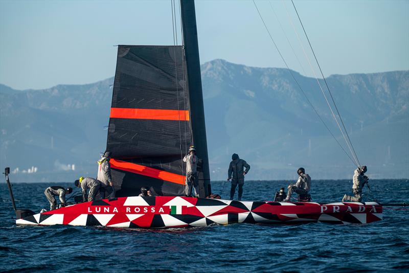  Luna Rossa Prada Pirelli  -   LEQ12 - February 5, 2023 - Gulf of Cagliari photo copyright Ivo Rovira / America's Cup taken at Circolo della Vela Sicilia and featuring the AC40 class