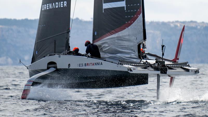 INEOS Britannia  -   LEQ12 - February 7, 2023 - Badia de Palma - Mallorca photo copyright Ugo Fonolla / Volvo Ocean Race taken at Royal Yacht Squadron and featuring the AC40 class