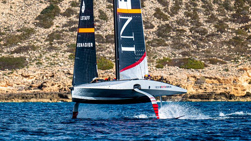 INEOS Britannia  -   LEQ12 - February 7, 2023 - Badia de Palma - Mallorca photo copyright Ugo Fonolla / Volvo Ocean Race taken at Royal Yacht Squadron and featuring the AC40 class