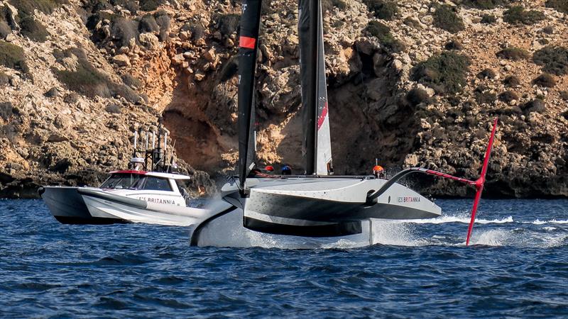 INEOS Britannia  -   LEQ12 - February 7, 2023 - Badia de Palma - Mallorca photo copyright Ugo Fonolla / Volvo Ocean Race taken at Royal Yacht Squadron and featuring the AC40 class