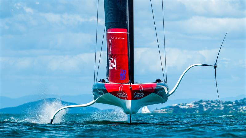 Emirates Team New Zealand  -  AC40 - February 8, 2023 - 'The Paddock' - Eastern Beach, Auckland NZ photo copyright Adam Mustill / America's Cup taken at Royal New Zealand Yacht Squadron and featuring the AC40 class