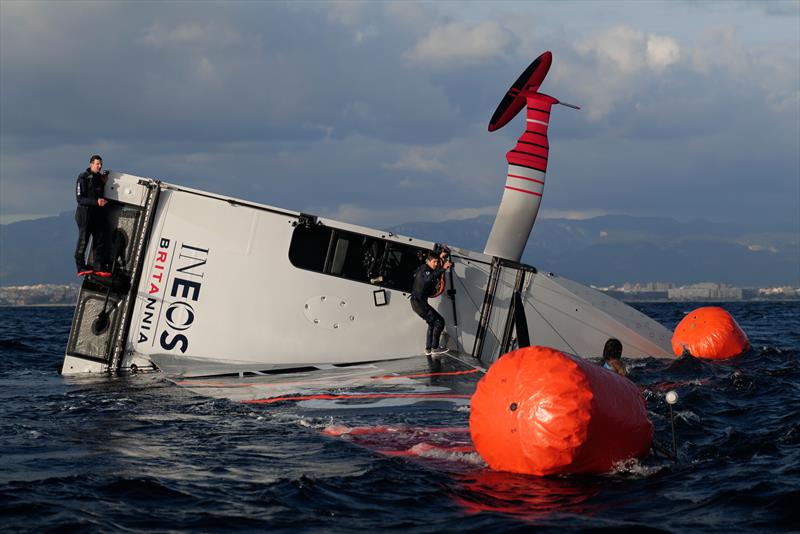 INEOS Britannia  - LEQ12 -  February 8, 2023 - Mallorca photo copyright Ugo Fonolla / America's Cup taken at Royal Yacht Squadron and featuring the AC40 class