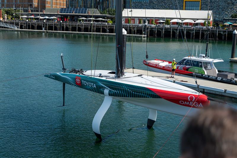 Emirates Team New Zealand  -  Te Kakahi - AC40 launch - February 9, 2023 - ETNZ base -  Auckland NZ - photo © James Somerset/Emirates Team NZ