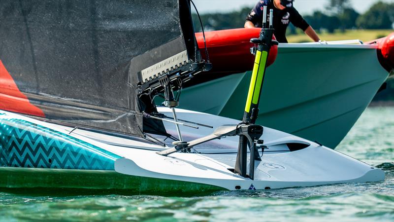 Emirates Team New Zealand  -  LEQ12 - February 10, 2023 - Waitemata Harbour, Auckland NZ photo copyright Adam Mustill taken at Royal New Zealand Yacht Squadron and featuring the AC40 class