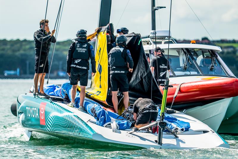 Emirates Team New Zealand  -  LEQ12 - February 10, 2023 - Waitemata Harbour, Auckland NZ - photo © Adam Mustill