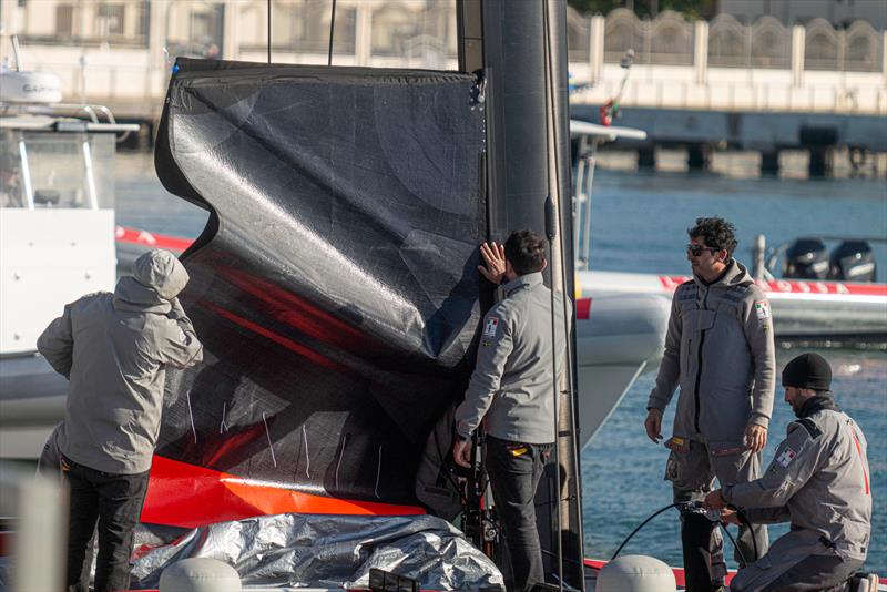 Luna Rossa Prada Pirelli -  LEQ12 - February 9, 2023 - Cagliari photo copyright Ivo Rovira / America'sCup taken at Circolo della Vela Sicilia and featuring the AC40 class