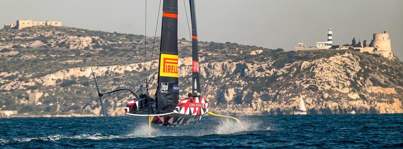 Luna Rossa Prada Pirelli -  LEQ12 - February 12, 2023 - Cagliari photo copyright Ivo Rovira / America'sCup taken at Circolo della Vela Sicilia and featuring the AC40 class