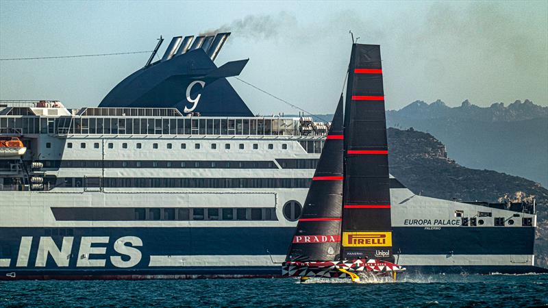 Luna Rossa Prada Pirelli -  LEQ12 - February 12, 2023 - Cagliari photo copyright Ivo Rovira / America'sCup taken at Circolo della Vela Sicilia and featuring the AC40 class