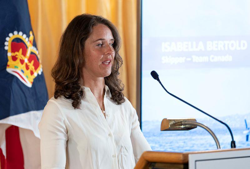 Isabella Bertold will skipper Team Canada's entry in the Women's America's Cup photo copyright Richard Lam taken at Royal Vancouver Yacht Club and featuring the AC40 class