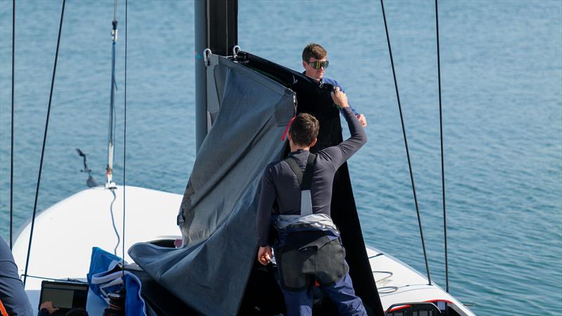 INEOS Britannia - AC40 - Day 5 -  February 20, 2023 photo copyright Ugo Fonolla / America's Cup taken at Royal Yacht Squadron and featuring the AC40 class