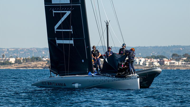 INEOS Britannia - AC40 - Day 5 -  February 20, 2023 photo copyright Ugo Fonolla / America's Cup taken at Royal Yacht Squadron and featuring the AC40 class