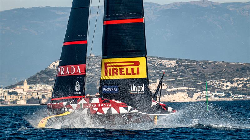 Luna Rossa Prada Pirelli -  LEQ12 - Day 33 - February 23, 2023 - Cagliari photo copyright Ivo Rovira / America'sCup taken at Circolo della Vela Sicilia and featuring the AC40 class