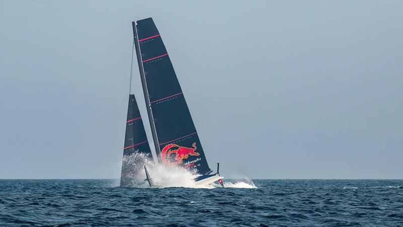 Alinghi Red Bull Racing - AC40 - Day 5 - February 23, 2023 photo copyright Alex Carabi / America's Cup taken at Société Nautique de Genève and featuring the AC40 class