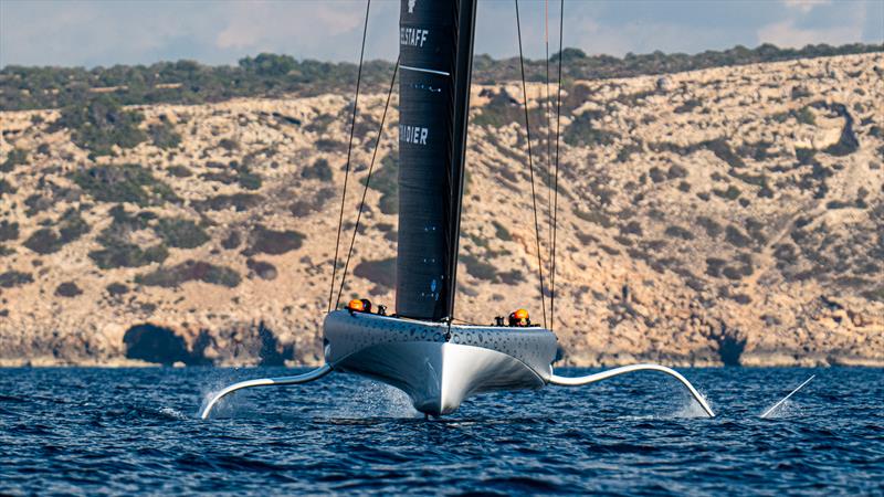 Athena - AC40-2 - INEOS Britannia - AC40 - Day 3 -  February 16, 2023 photo copyright Ugo Fonolla / America's Cup taken at Royal Yacht Squadron and featuring the AC40 class