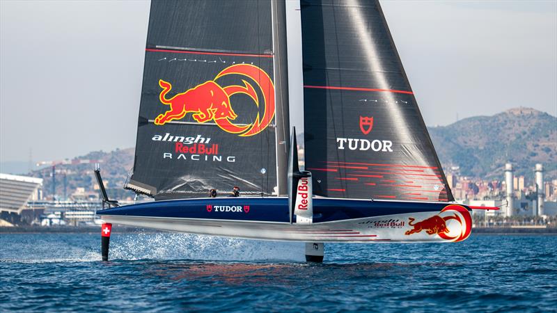 Alinghi Red Bull Racing - AC40 - Day 3 - February 15, 2023 photo copyright Alex Carabi / America's Cup taken at Société Nautique de Genève and featuring the AC40 class