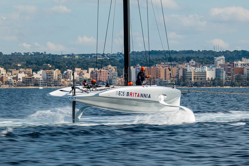 Athena - AC40-2 - INEOS Britannia - AC40 - Day 2 -  February 15, 2023 - photo © Ugo Fonolla / America's Cup