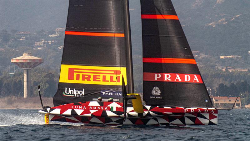 Luna Rossa Prada Pirelli -  LEQ12 - Day 35 - February 24, 2023 - Cagliari photo copyright Ivo Rovira / America'sCup taken at Circolo della Vela Sicilia and featuring the AC40 class