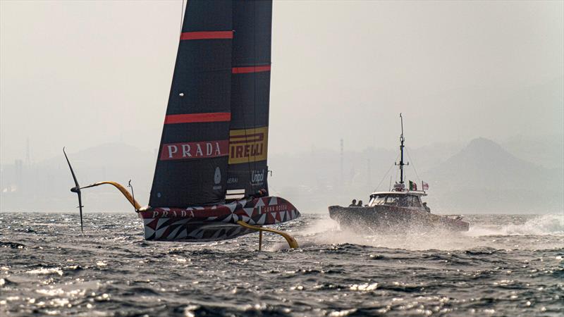 Luna Rossa Prada Pirelli -  LEQ12 - Day 35 - February 24, 2023 - Cagliari photo copyright Ivo Rovira / America'sCup taken at Circolo della Vela Sicilia and featuring the AC40 class