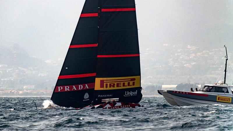 Luna Rossa Prada Pirelli -  LEQ12 - Day 35 - February 24, 2023 - Cagliari photo copyright Ivo Rovira / America'sCup taken at Circolo della Vela Sicilia and featuring the AC40 class