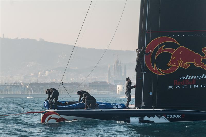  AC40 - Alinghi Red Bull Racing - March 3, 2023 - Barcelona - Day 6 - photo © Alex Carabi / America's Cup