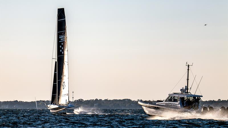  American Magic - AC40 - Day 2 -  March 4, 2023 photo copyright Paul Todd/America's Cup taken at New York Yacht Club and featuring the AC40 class