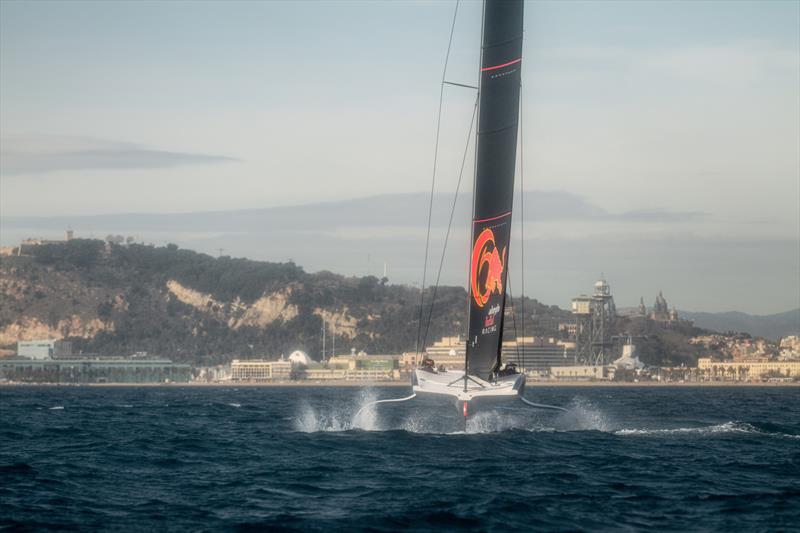  AC40 - Alinghi Red Bull Racing - March 8, 2023 - Barcelona - Day 7 photo copyright Alex Carabi / America's Cup taken at Société Nautique de Genève and featuring the AC40 class